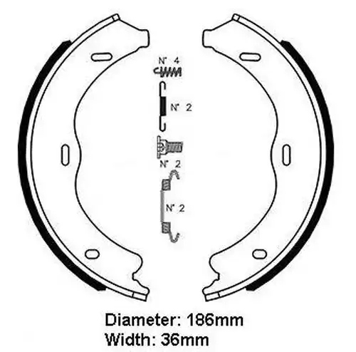 комплект спирачна челюст DANAHER DBS11143A