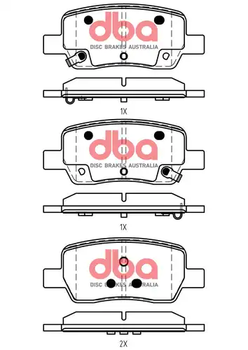 накладки DBA Australia DB15072SS