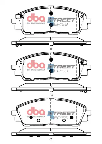 накладки DBA Australia DB15073SS