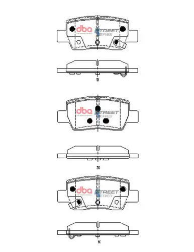 накладки DBA Australia DB15120SS