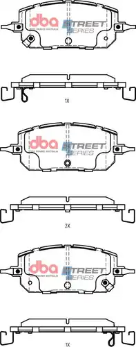 накладки DBA Australia DB15207SS