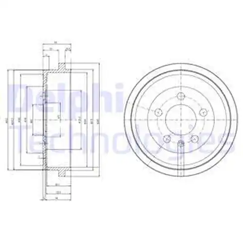 спирачен барабан DELPHI BF463
