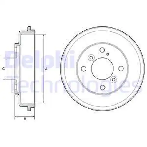 спирачен барабан DELPHI BF525