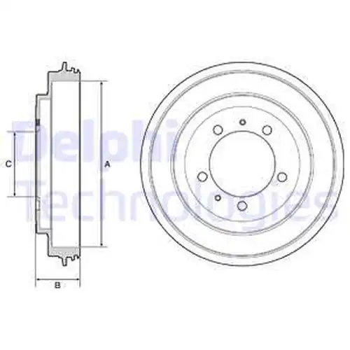 спирачен барабан DELPHI BF540