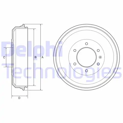 спирачен барабан DELPHI BF569