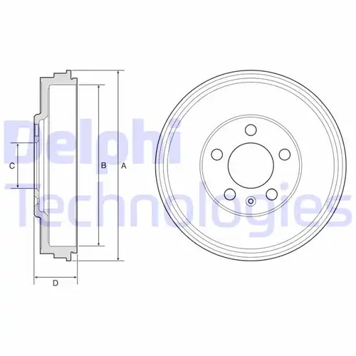 спирачен барабан DELPHI BF575