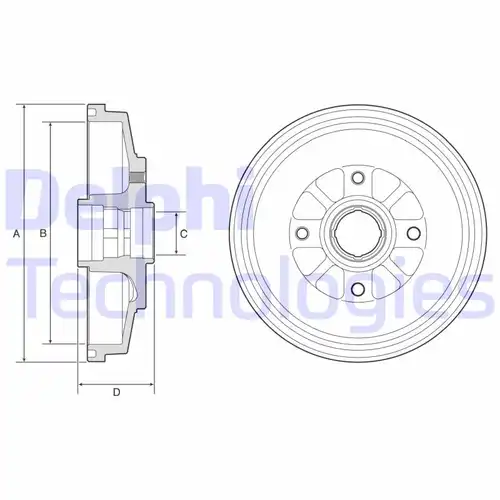 спирачен барабан DELPHI BF577