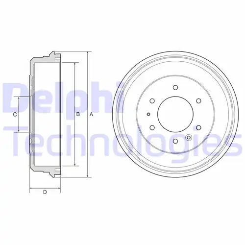 спирачен барабан DELPHI BF581