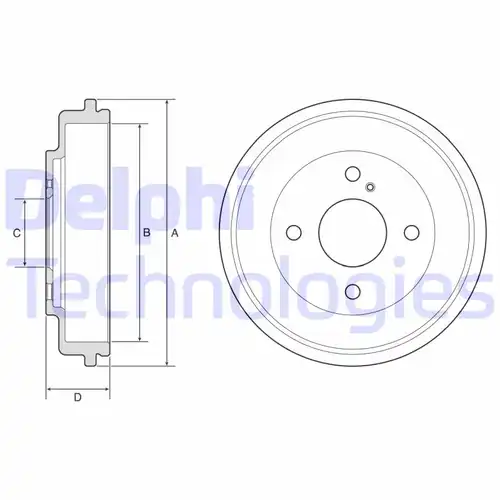 спирачен барабан DELPHI BF591