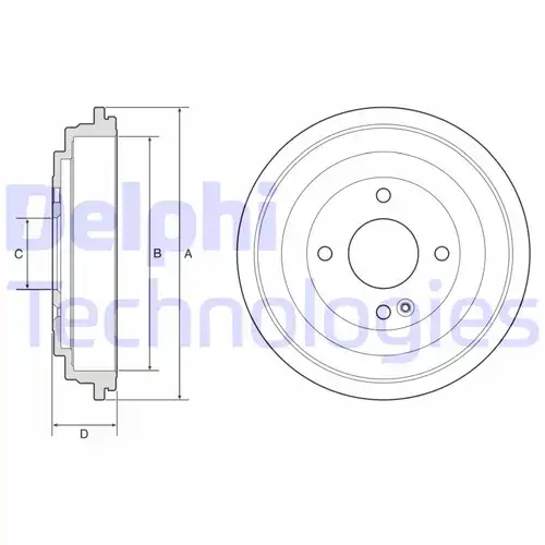 спирачен барабан DELPHI BF592