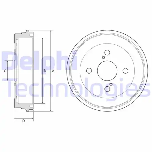 спирачен барабан DELPHI BF605