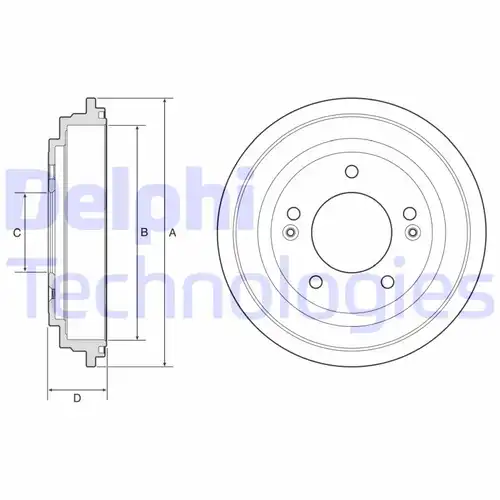 спирачен барабан DELPHI BF613