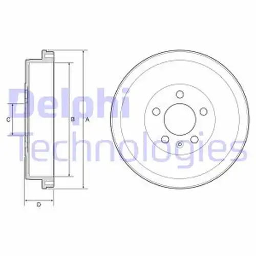 спирачен барабан DELPHI BF634