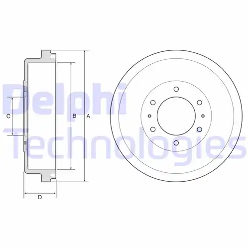 спирачен барабан DELPHI BF635