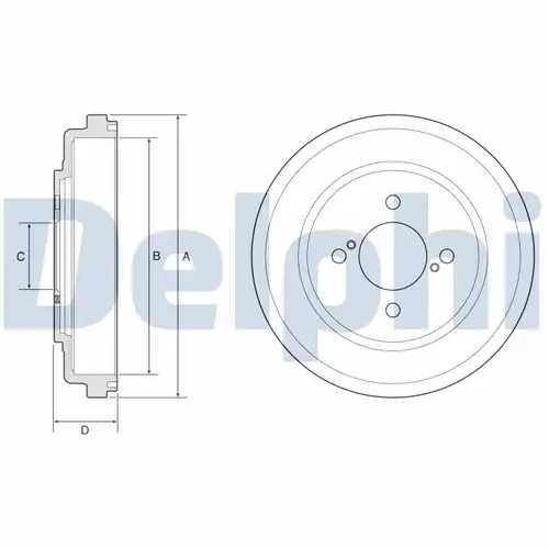 спирачен барабан DELPHI BF643