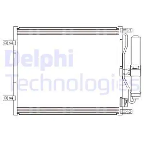 кондензатор, климатизация DELPHI CF20245