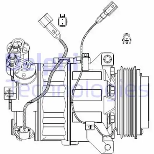 компресор за климатик DELPHI CS20482