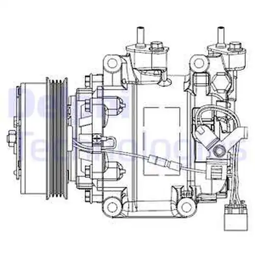 компресор за климатик DELPHI CS20515