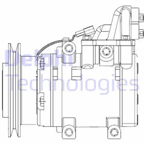 компресор за климатик DELPHI CS20524