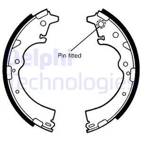 комплект спирачна челюст DELPHI LS1357