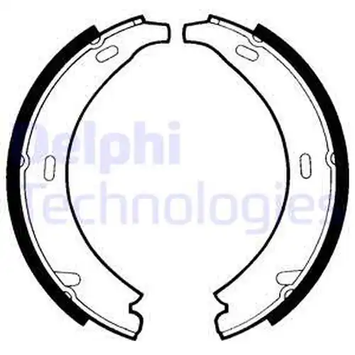 комплект спирачна челюст, ръчна спирачка DELPHI LS1371