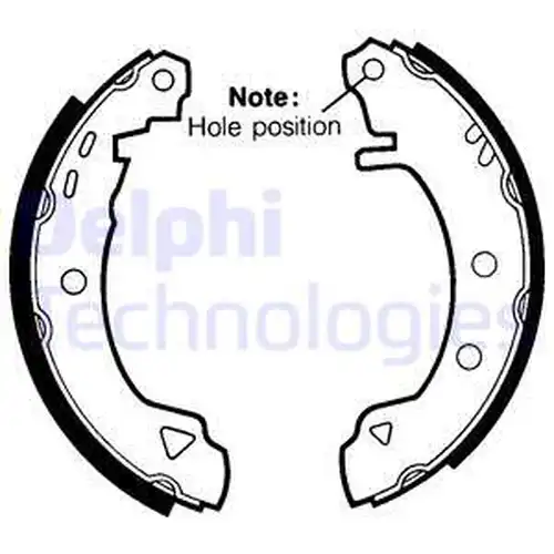 комплект спирачна челюст DELPHI LS1402