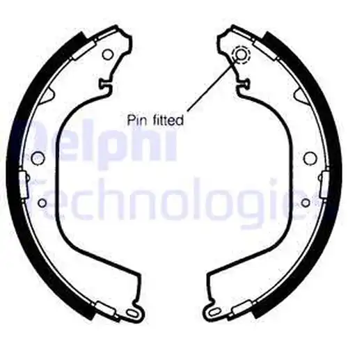 комплект спирачна челюст DELPHI LS1406
