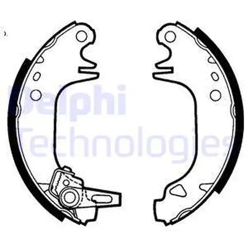 комплект спирачна челюст DELPHI LS1423