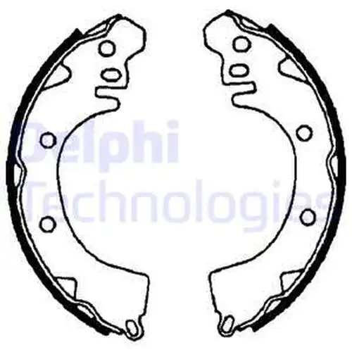 комплект спирачна челюст DELPHI LS1471