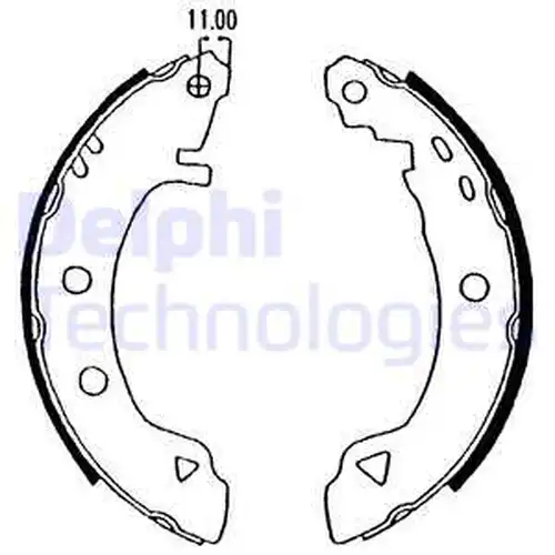 комплект спирачна челюст DELPHI LS1575