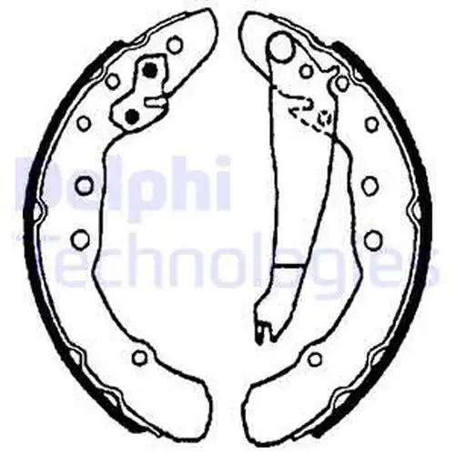комплект спирачна челюст DELPHI LS1655