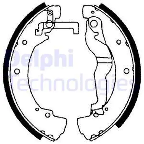 комплект спирачна челюст DELPHI LS1656