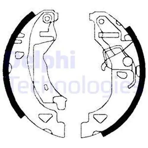 комплект спирачна челюст DELPHI LS1682