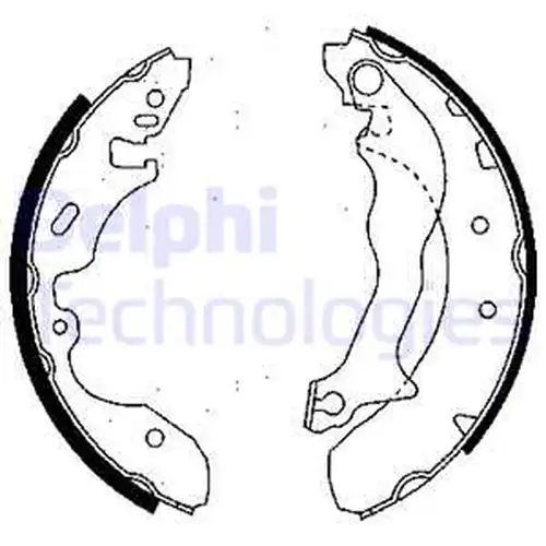 комплект спирачна челюст DELPHI LS1684