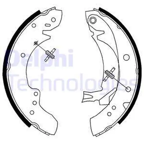 комплект спирачна челюст DELPHI LS1712