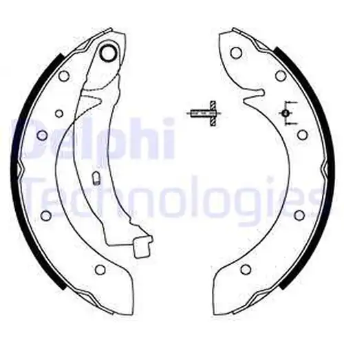 комплект спирачна челюст DELPHI LS1716