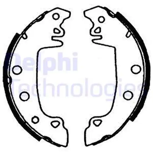 комплект спирачна челюст DELPHI LS1721