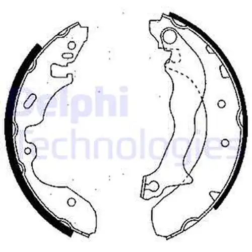 комплект спирачна челюст DELPHI LS1746