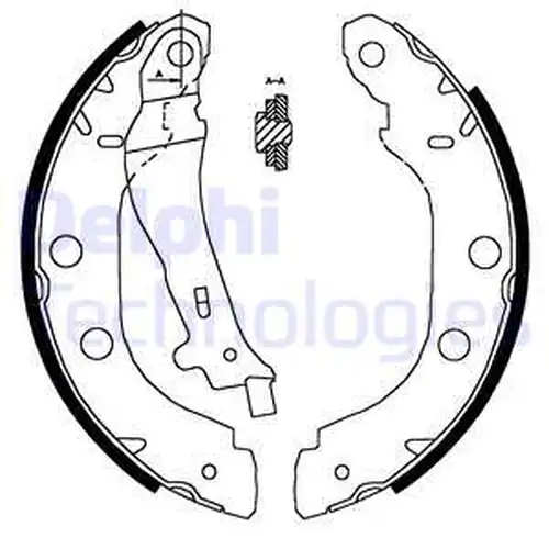 комплект спирачна челюст DELPHI LS1828