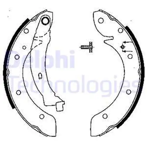 комплект спирачна челюст DELPHI LS1838