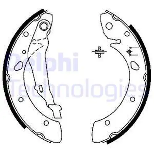 комплект спирачна челюст DELPHI LS1843