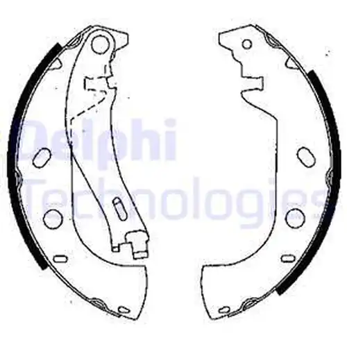 комплект спирачна челюст DELPHI LS1847