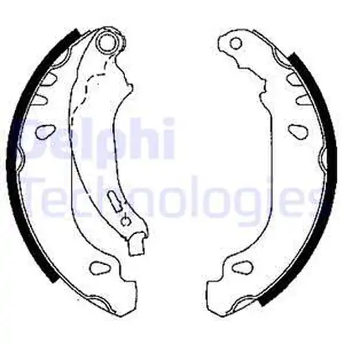 комплект спирачна челюст DELPHI LS1848