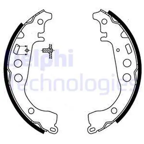 комплект спирачна челюст DELPHI LS1854