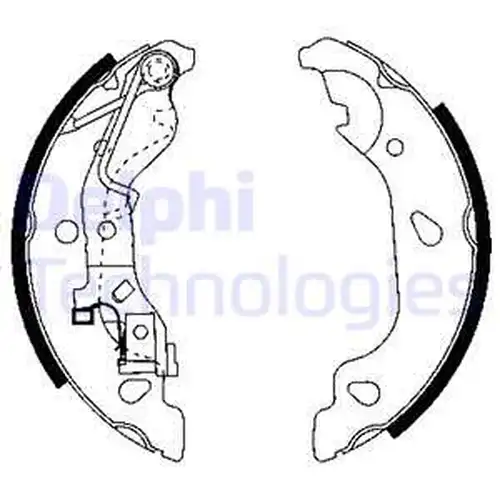 комплект спирачна челюст DELPHI LS1859