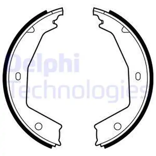 комплект спирачна челюст, ръчна спирачка DELPHI LS1873