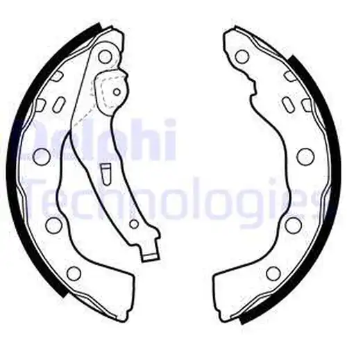 комплект спирачна челюст DELPHI LS1880