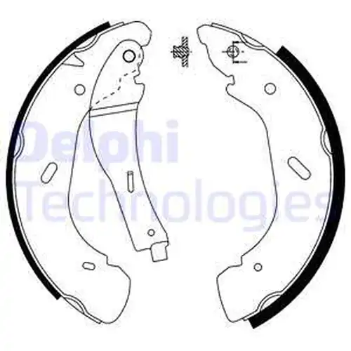 комплект спирачна челюст DELPHI LS1914