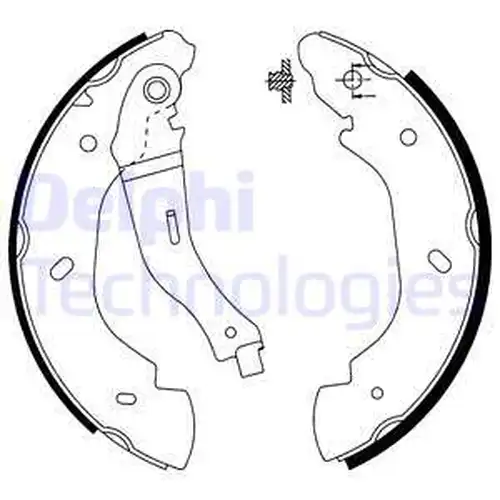 комплект спирачна челюст DELPHI LS1915