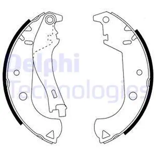 комплект спирачна челюст DELPHI LS1916
